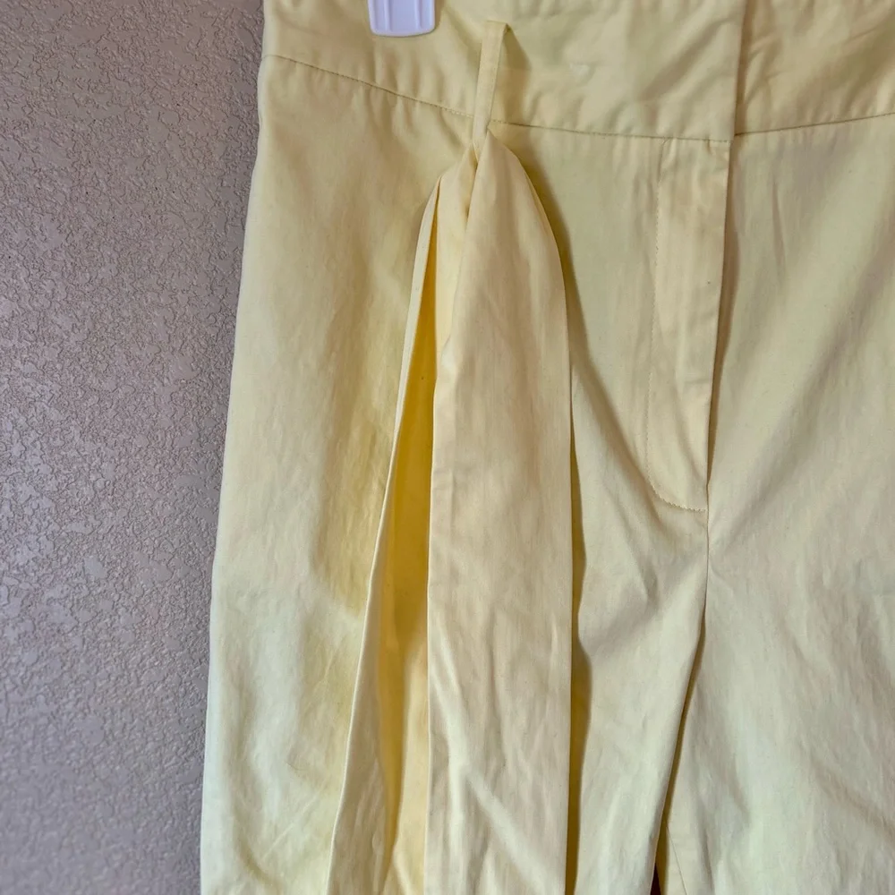 Antonio Melani Light Yellow Pants with Bow Size 10 NWOT - Picture 3 of 8